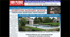 Desktop Screenshot of hamptonsmasonrydesign.com